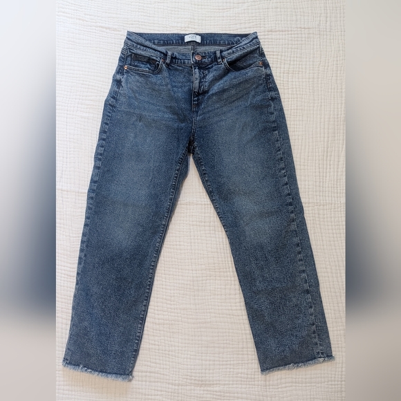LOFT Denim - EUC Loft high rise straight leg jeans